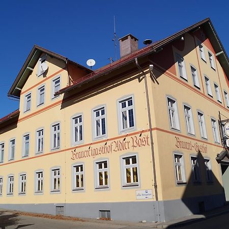 Brauereigasthof Adler Post Rettenberg Exteriör bild